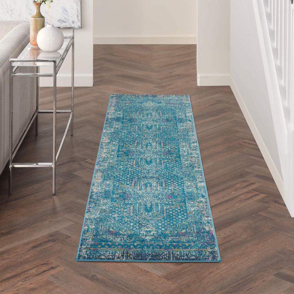 nourison passion psn38 blue rug