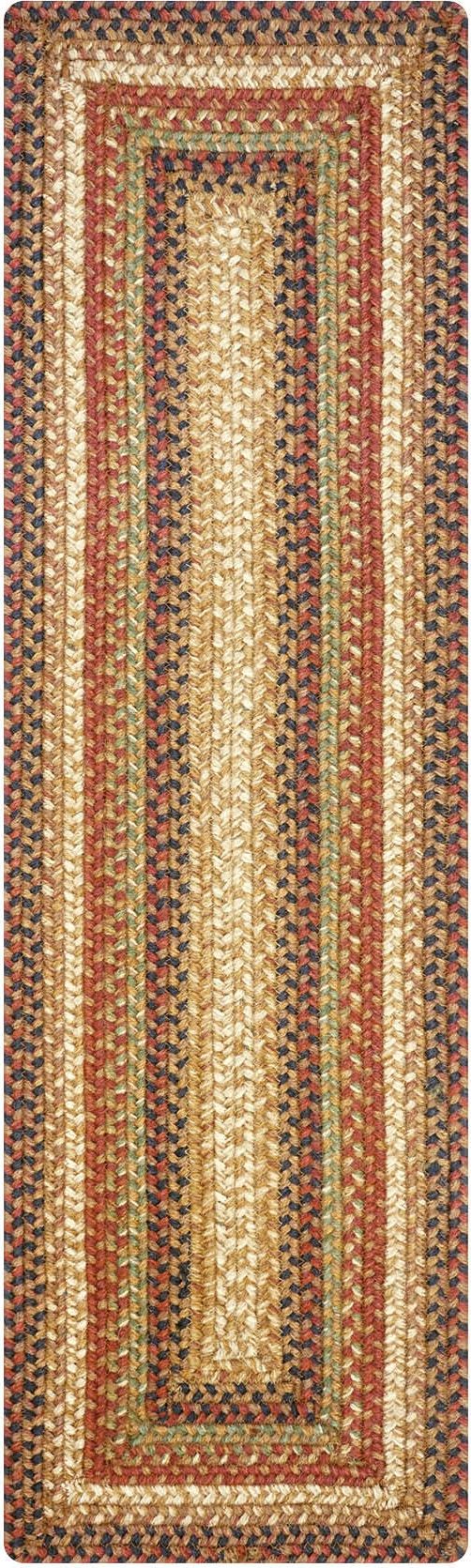 homespice decor jute braided gingerbread brown rug