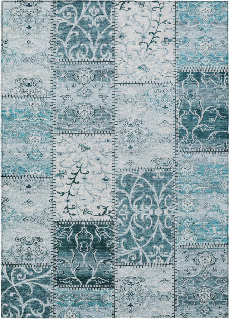 addison chantille acn566 teal rug