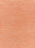 surya pasadena psa 2328 bright orange rug