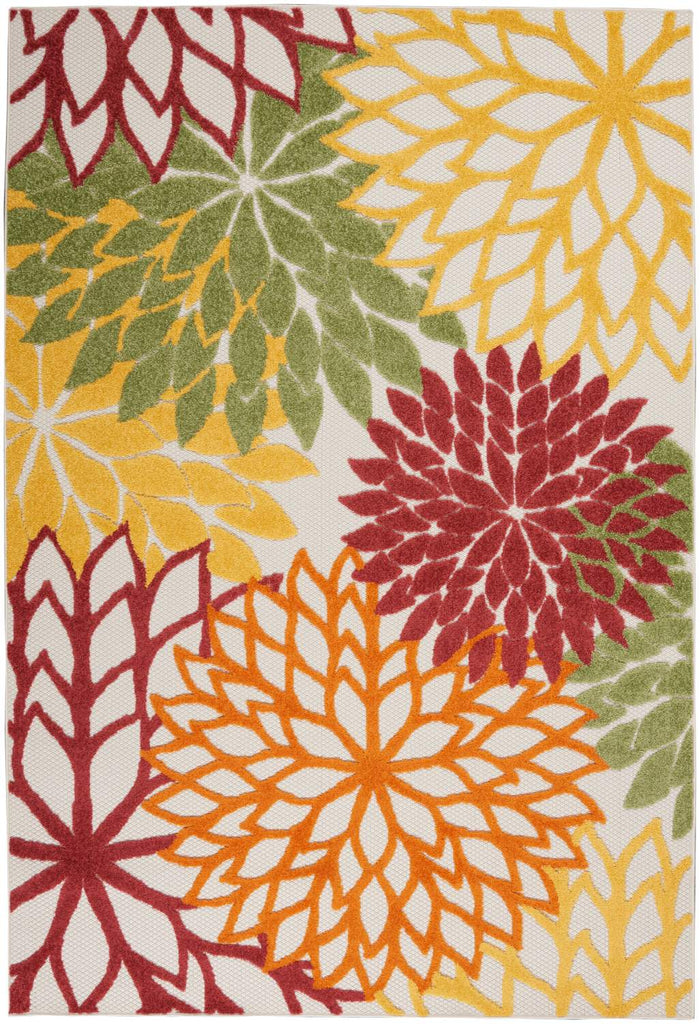 nourison aloha alh05 red multi colored rug