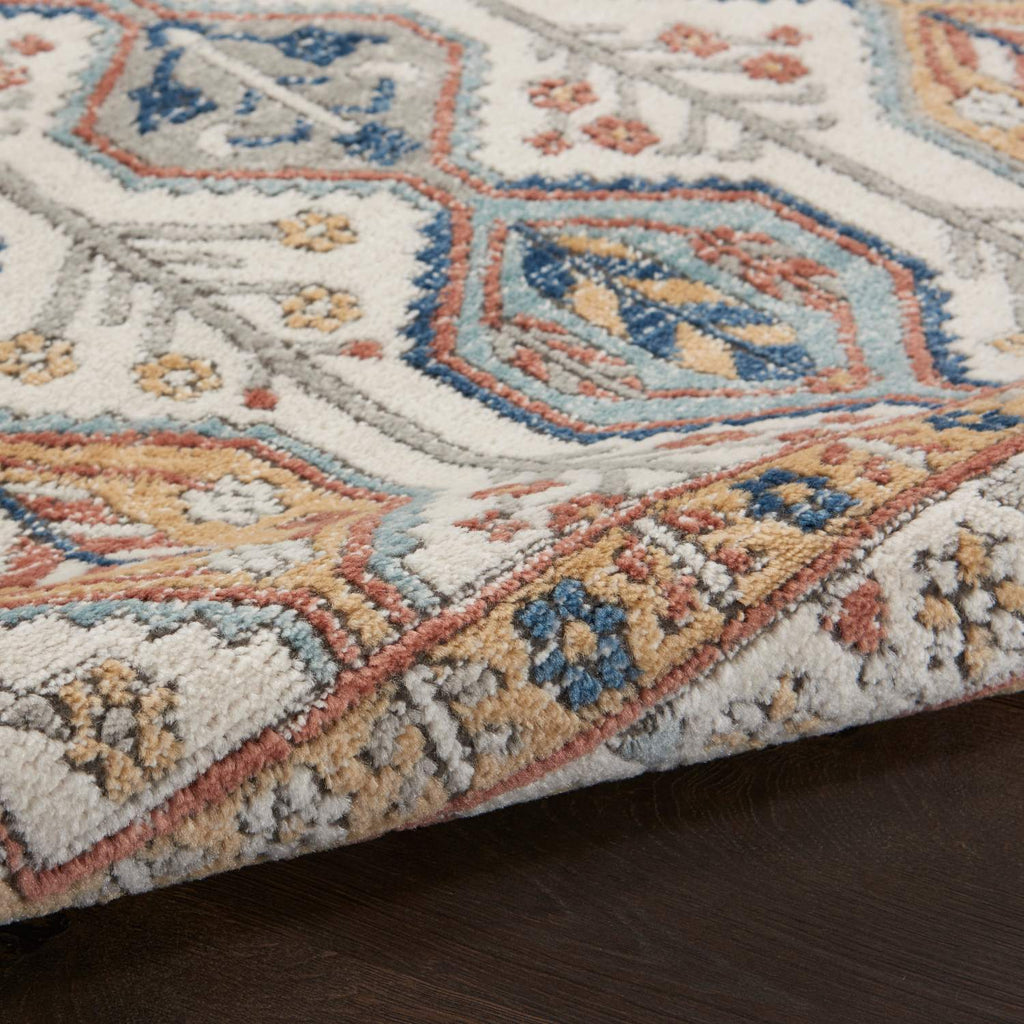 nourison quarry qua15 ivory multi rug