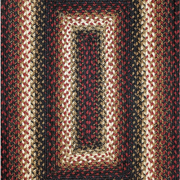 homespice decor jute braided prescott black rug