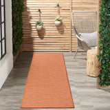 nourison positano pos01 terracotta rug