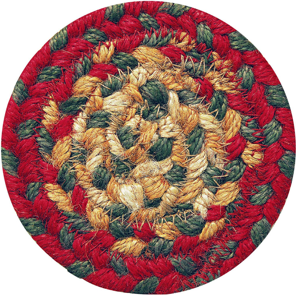 homespice decor jute braided cider barn red rug