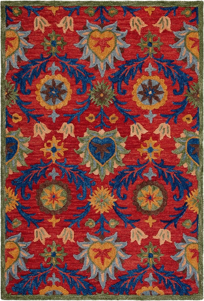 safavieh clearance blossom blm563q red rug
