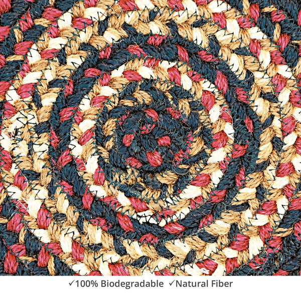homespice decor jute braided prescott black rug