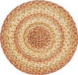 homespice decor jute braided harvest beige rug