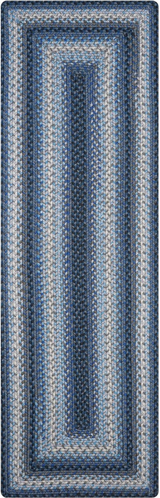 homespice decor ultra durable braided juniper blue rug