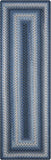 homespice decor ultra durable braided juniper blue rug