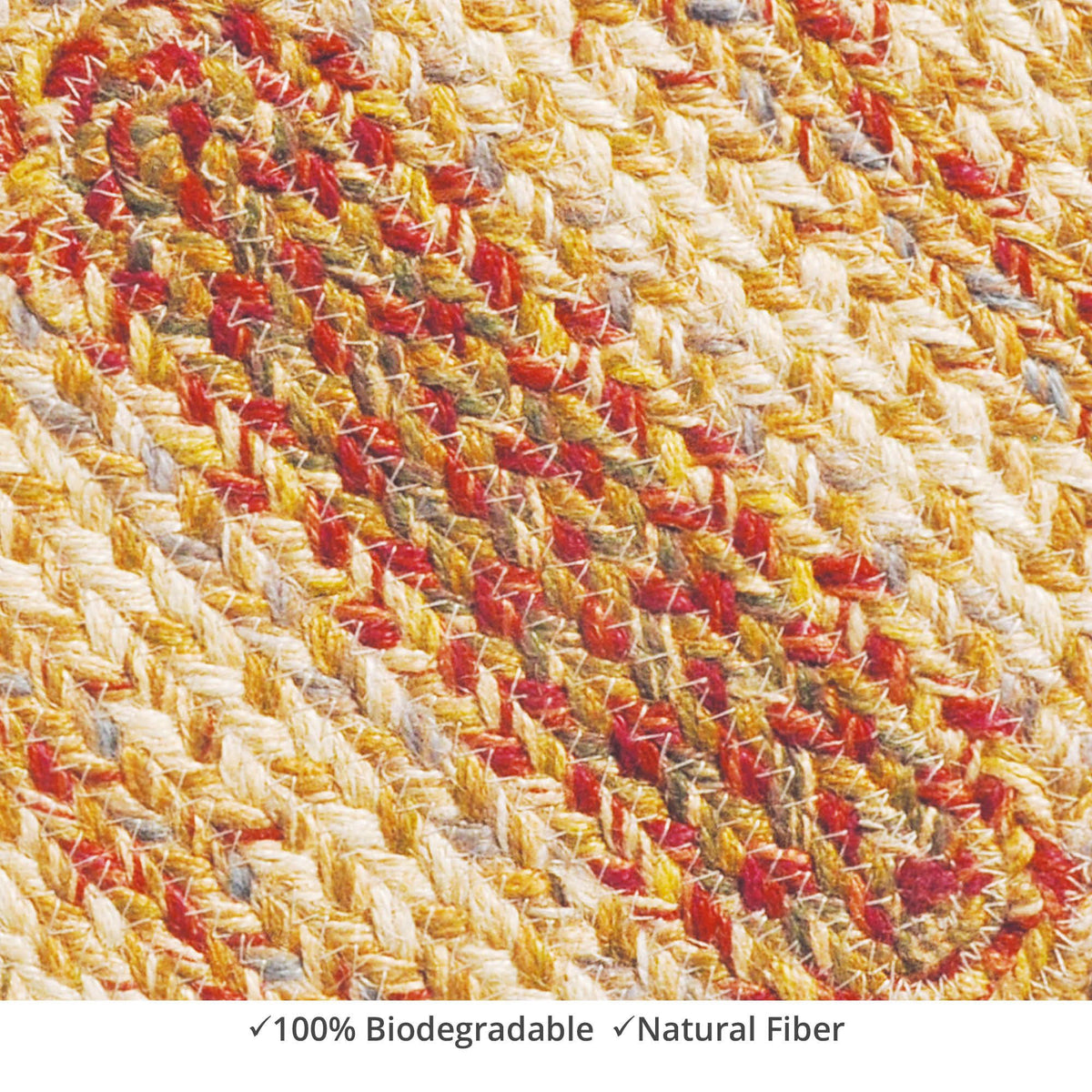 homespice decor jute braided harvest beige rug
