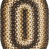 homespice decor jute braided kilimanjaro brown rug