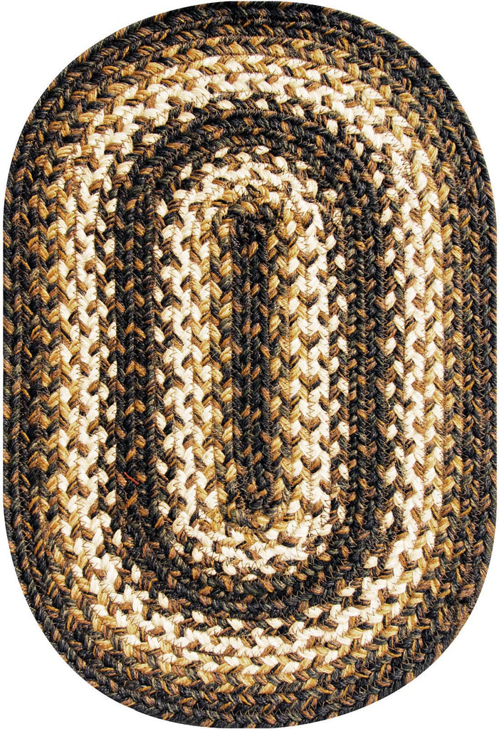 homespice decor jute braided kilimanjaro brown rug