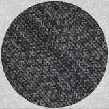 homespice decor ultra durable braided black rug