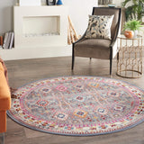 nourison vintage kashan vka05 grey multi rug
