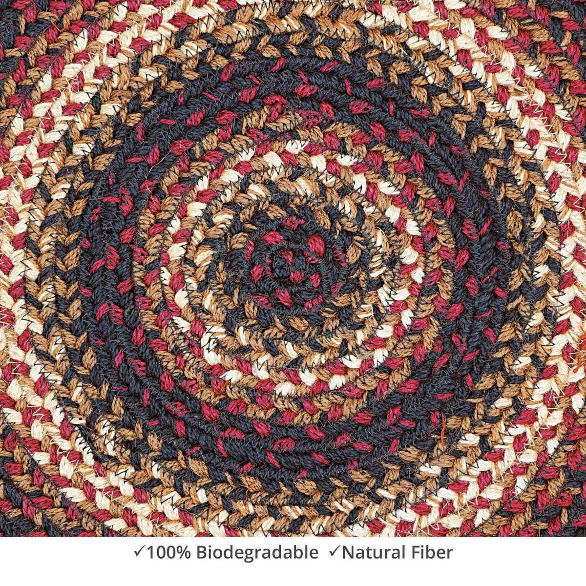 homespice decor jute braided prescott black rug