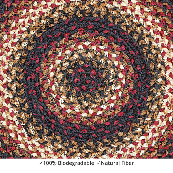 homespice decor jute braided prescott black rug