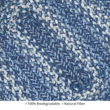 homespice decor jute braided denim blue rug