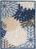 nourison aloha alh05 blue multicolor rug