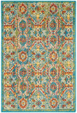 nourison allur alr05 turquoise multicolor rug