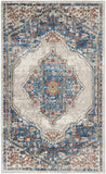 nourison quarry qua12 blue grey rug