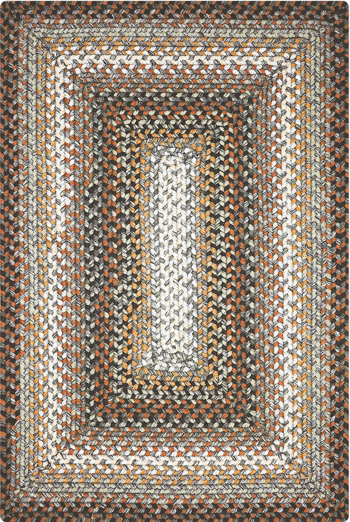 homespice decor ultra durable braided midnight moon grey rug