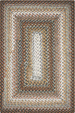 homespice decor ultra durable braided midnight moon grey rug