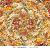 homespice decor jute braided harvest beige rug