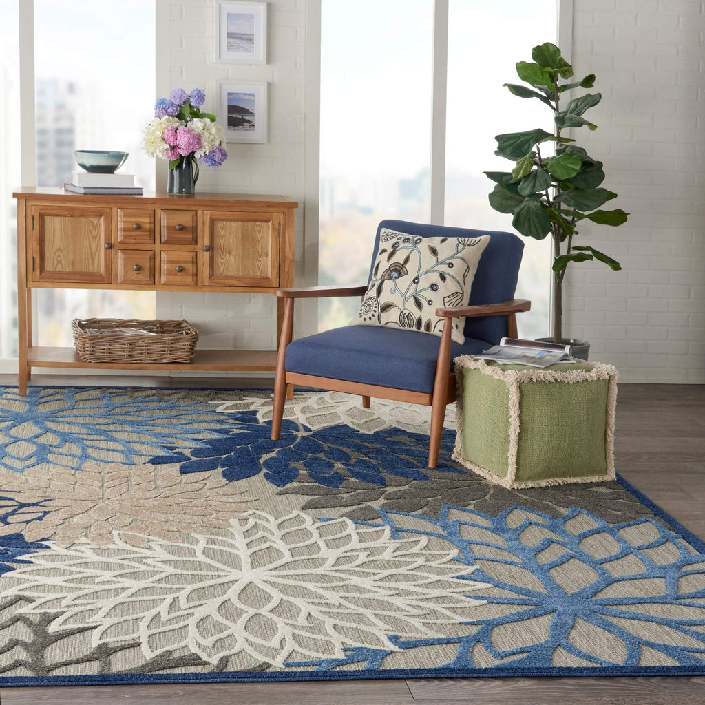 nourison aloha alh05 blue multicolor rug