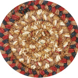 homespice decor jute braided gingerbread brown rug