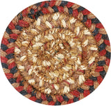 homespice decor jute braided gingerbread brown rug