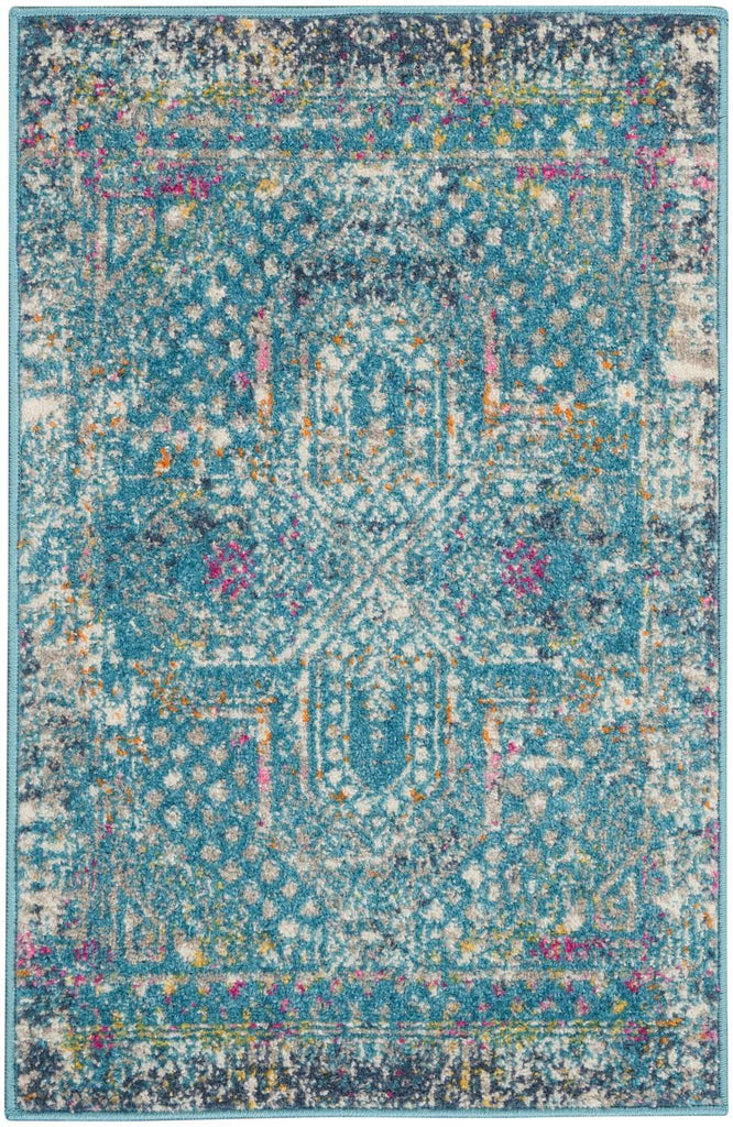 nourison passion psn38 blue rug