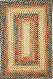 homespice decor jute braided russett beige rug