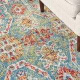 nourison allur alr05 turquoise multicolor rug