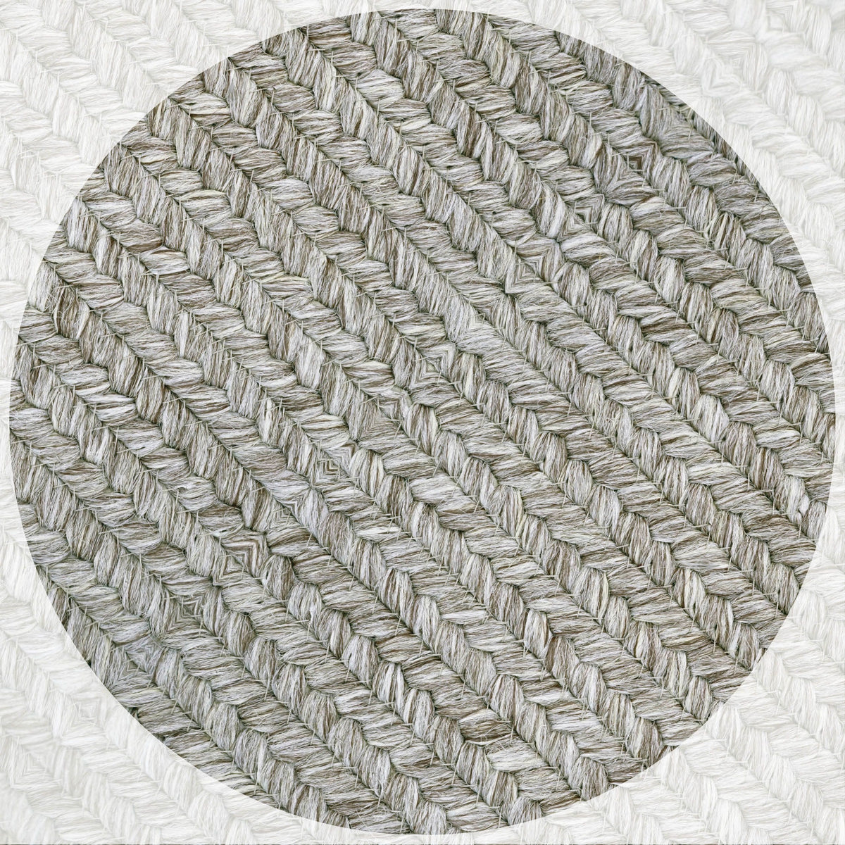 homespice decor ultra durable braided slate light grey rug