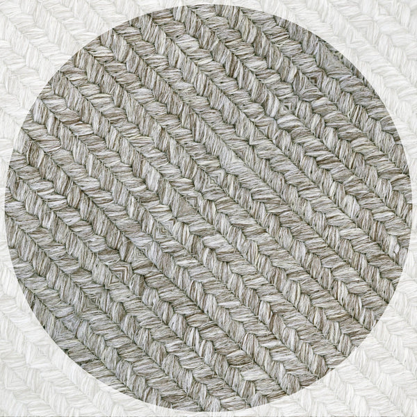 homespice decor ultra durable braided slate light grey rug