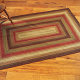 homespice decor jute braided gingerbread brown rug