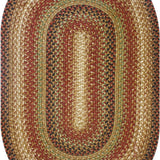 homespice decor jute braided gingerbread brown rug