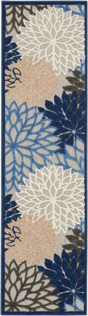 nourison aloha alh05 blue multicolor rug