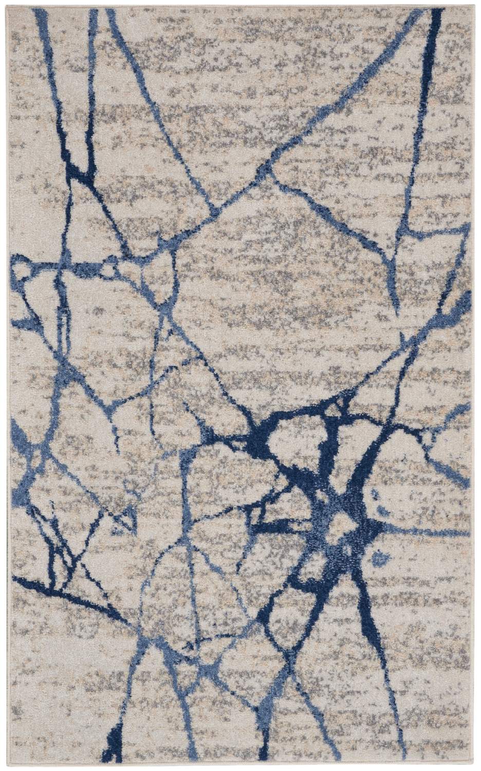 nourison river flow rfv05 ivory blue rug
