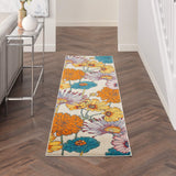 nourison allur alr06 ivory multicolor rug