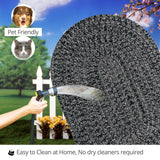 homespice decor ultra durable braided black rug