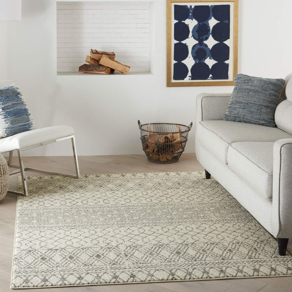 nourison passion psn43 ivory grey rug
