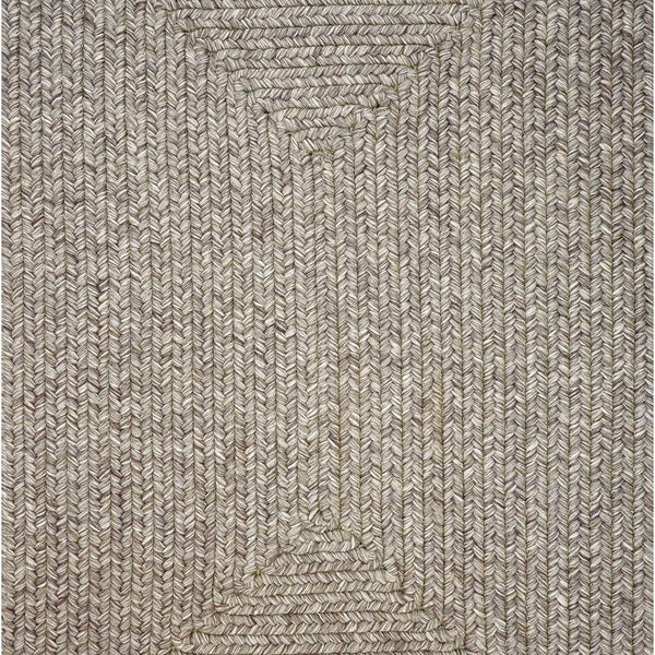 homespice decor ultra durable braided slate light grey rug