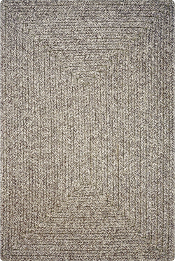 homespice decor ultra durable braided slate light grey rug
