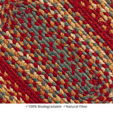 homespice decor jute braided cider barn red rug