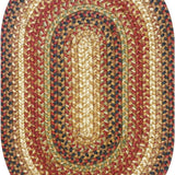 homespice decor jute braided gingerbread brown rug