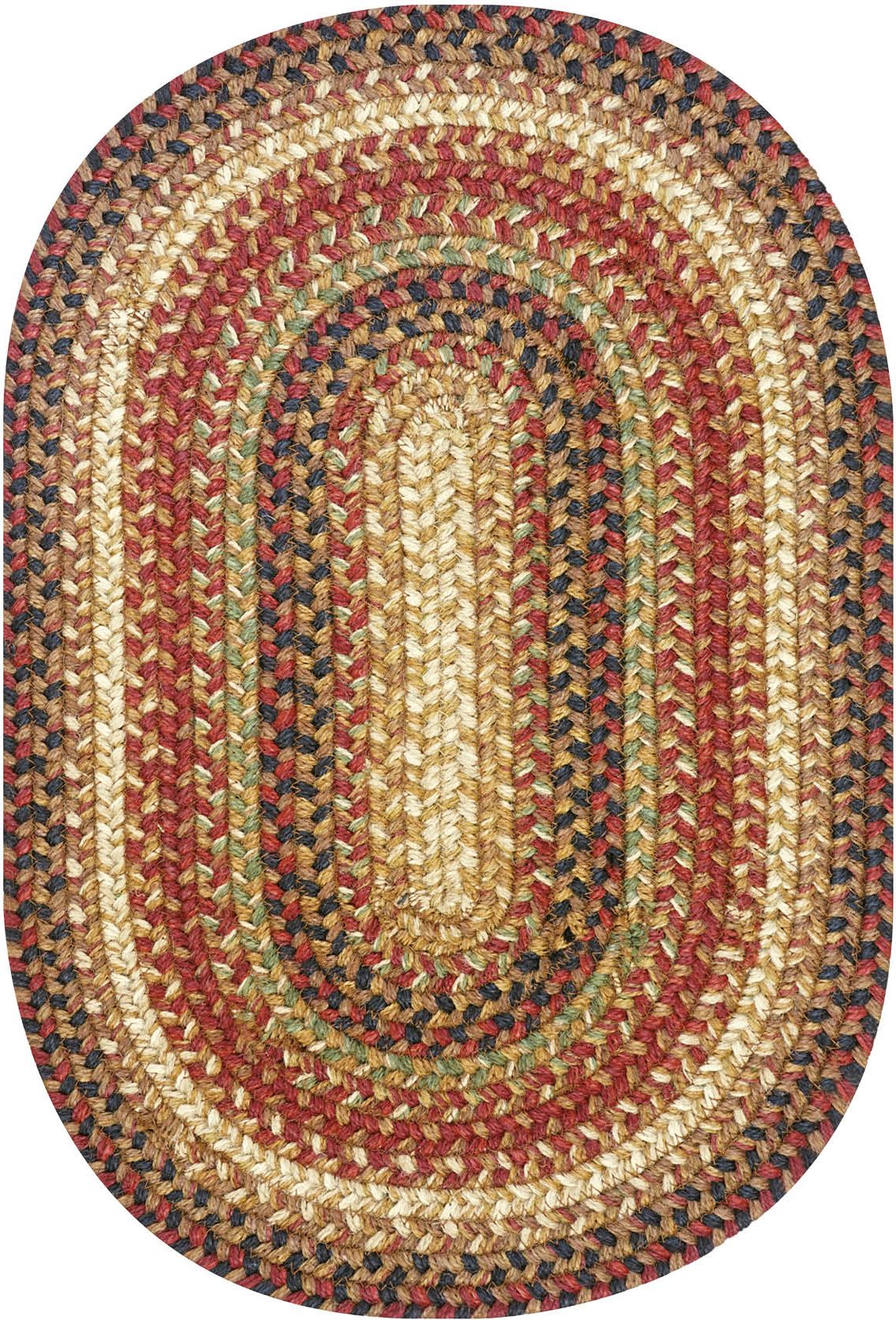 homespice decor jute braided gingerbread brown rug
