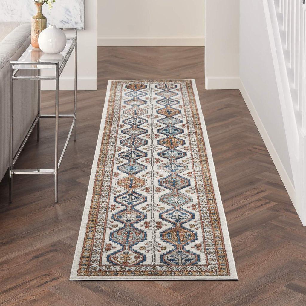 nourison quarry qua15 ivory multi rug