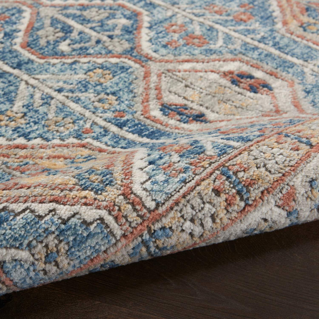 nourison quarry qua15 blue multi rug
